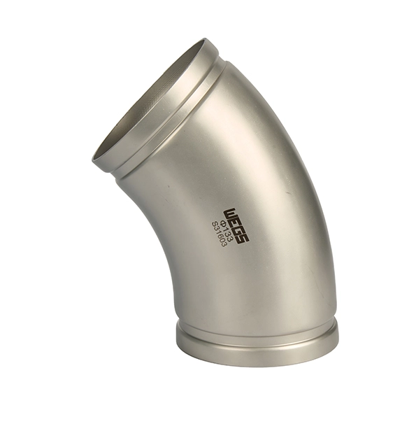 45 degree elbow stainless steel grooved fittings 1