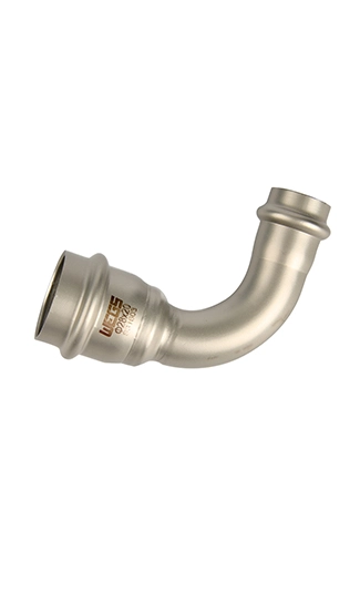 90 Degree Reducing Elbow Stainless Steel Double (V Profile) Press Fittings