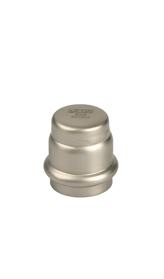 End Cap Stainless Steel Double (V Profile) Press Fittings