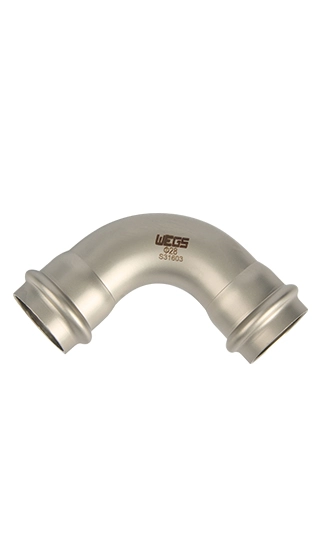 90 Degree Elbow Stainless Steel Double (V Profile) Press Fittings