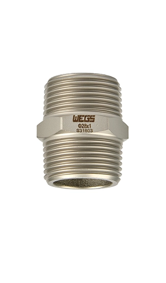 Hexagon Nipple Male Thread Stainless Steel Pipe Fittings